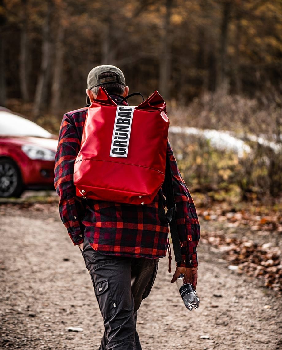 Large online red backpack