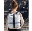 White Backpack Norr Reflection