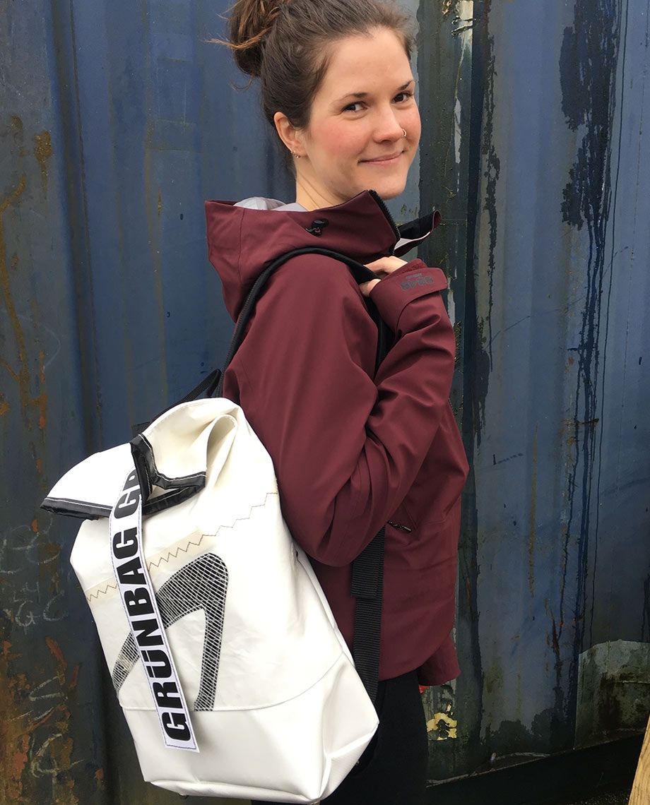 Backpack made of Reused Sails (21 L). Unique GRÜNBAG Backpack